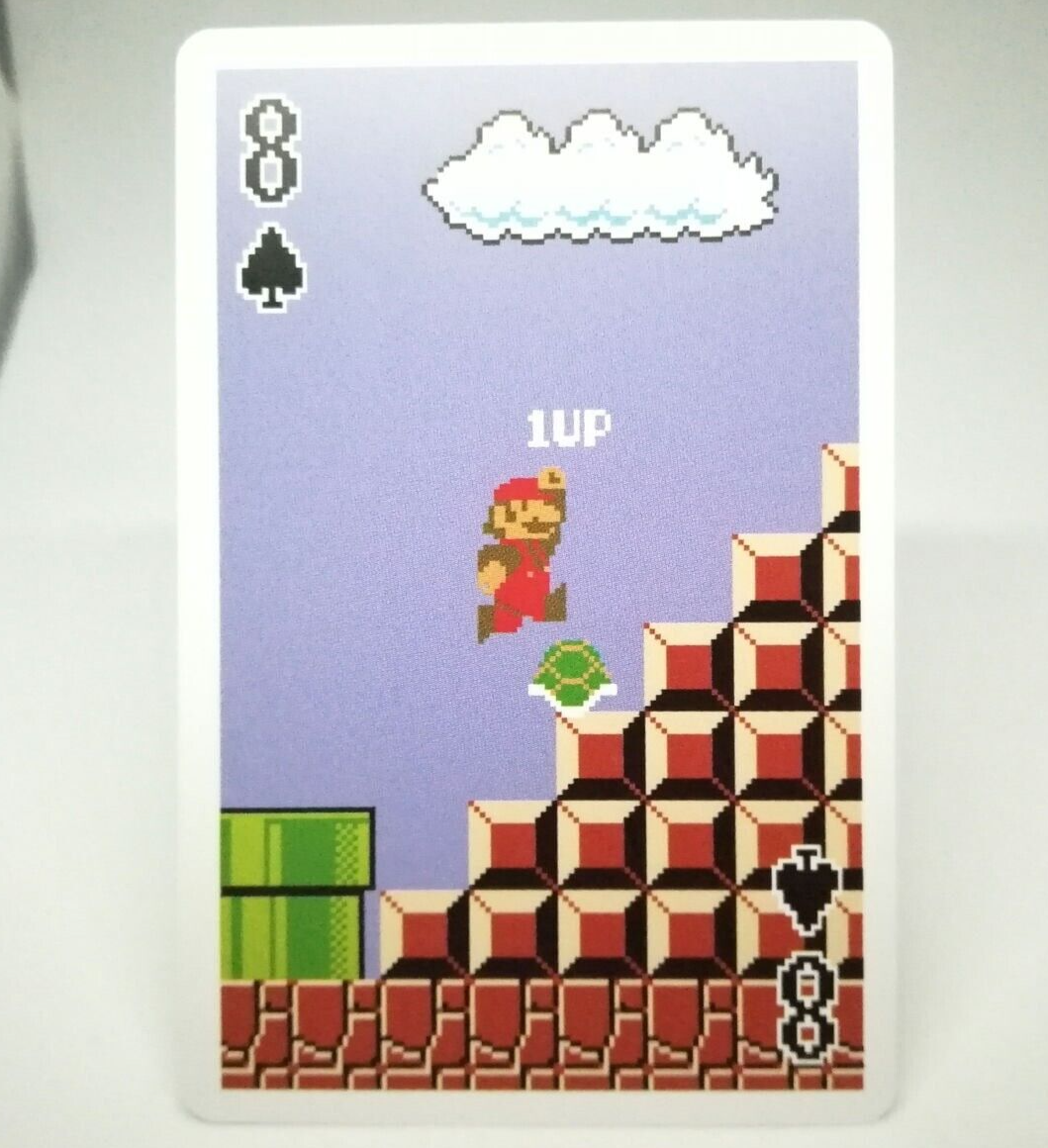 PSA 8 ファミ通 スーパーマリオスタジアム カード プロモ 3D 8 Super Mario Bros Spade game stage playing CARD Nintendo 2015