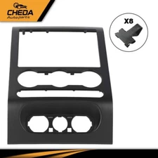 Fit For 04-08 Ford F150 Dash Center Trim Panel Radio Surround Bezel Panel Black