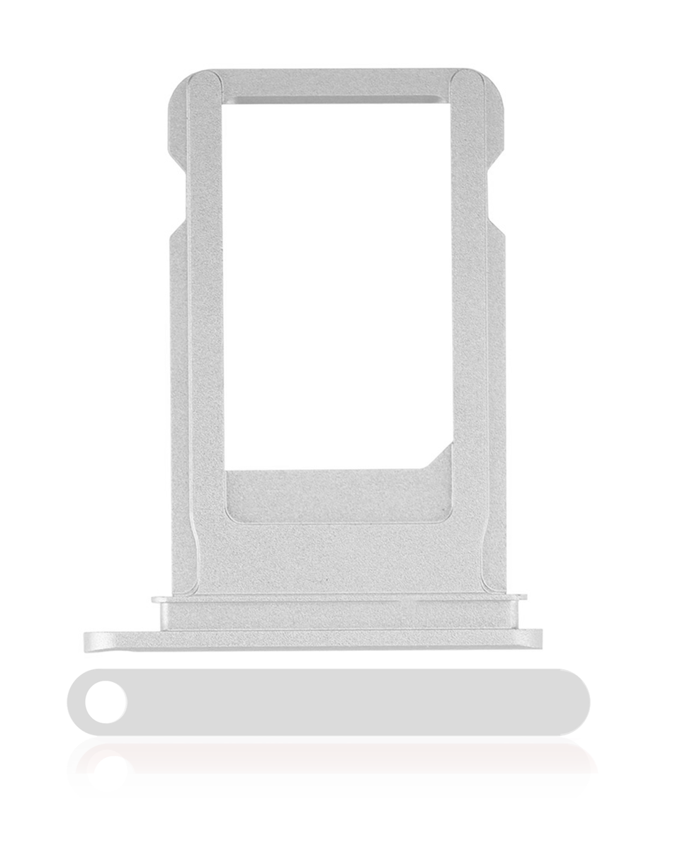 Replacement Sim Tray Compatible For iPhone Plus (Silver)