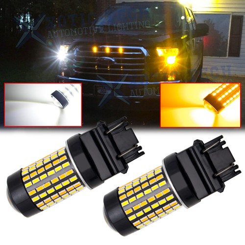 3157 3157A White Amber Switchback LED Turn Signal Light Bulbs Blinker For Ford - Bild 17 von 21