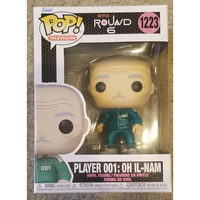 Funko Pop Squid Game Oh Il-Nam Player 001 Vinyl Figure #1223 New in Box