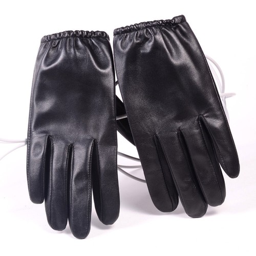 Men's Real Leather Goat Skin Military shrink Wrist Police Tactical Short Gloves - Picture 2 of 25