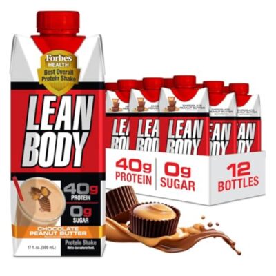 Labrada Lean Body Protein Shake 40g Protein 12 Pack Chocolate Peanut Butter