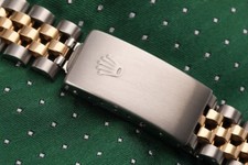 Rolex Datejust Gold & Steel 31 mm Watch White Dial with Emerald & Diamond Bezel 6