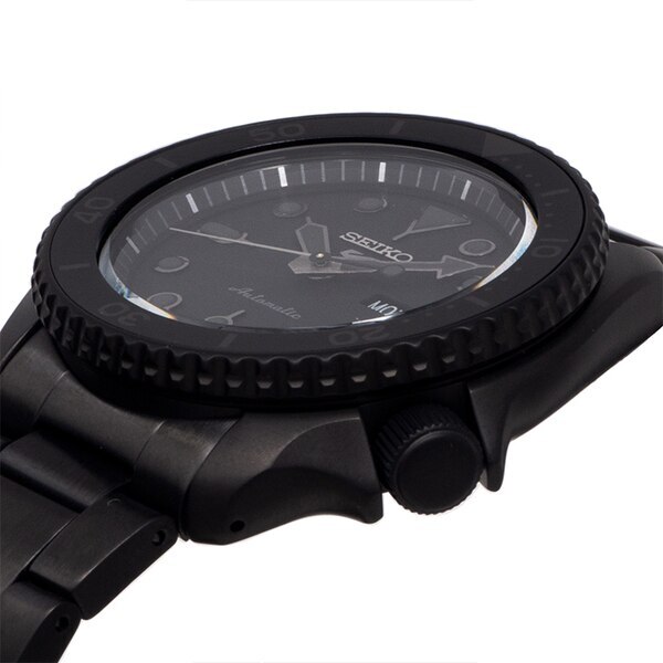SEIKO 5 Sports SBSA075 Watch Street Style All Black Mechanical 