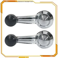 Chrome Pair  Door Window Crank Handle For Pontiac Cadillac Chevy Olds Buick New