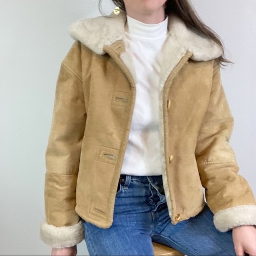 Vintage Express Suede Leather Sherpa 