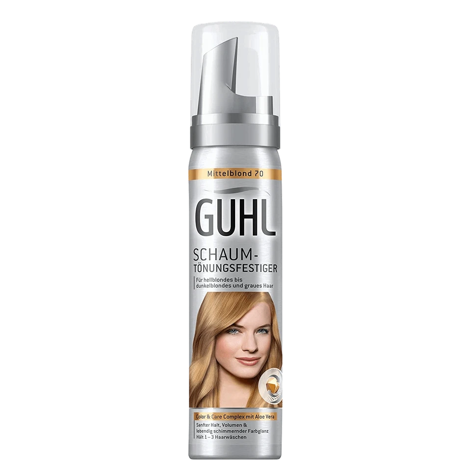 3x 75ml Guhl Foam Tint Firming Medium Blonde 70 Hair Tint Tint Light Dark - Image 3 of 3