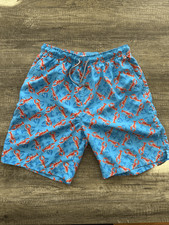 Peter Millar Men's Blue Lobster Bathing Suit Lined Medium