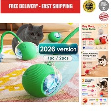 New Cat Interactive Ball Toy Automatic Rolling Cat Ball Rechargeable Smart Kitte