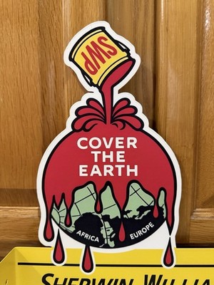 Sherwin-Williams Paint Flange Sign Double Sided Vintage Style Wall