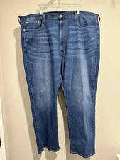 Cremieux Men's Premium Denium Blue Straight Legs Size48x30