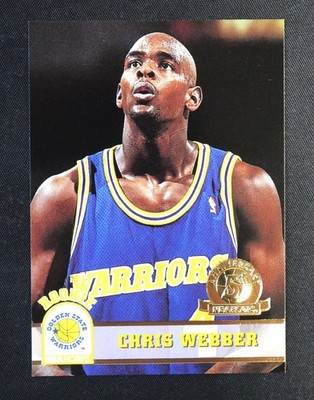 1993-94 SKYBOX Chris Webber Rookie RC 5th Anniversary GOLD SEAL #341
