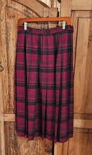 NEW PENDLETON Wool Multi-Color Pleated Plaid Skirt 12 Waist: 14" X Length: 32"