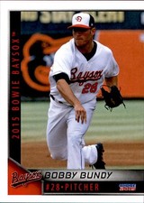 2015 Bowie Baysox Choice #4 Bobby Bundy Sperry Oklahoma OK Baseball Card