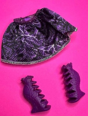 EVER AFTER HIGH BASIC RAVEN QUEEN DOLL Original SKIRT &  PURPLE SHOES/BOOTS