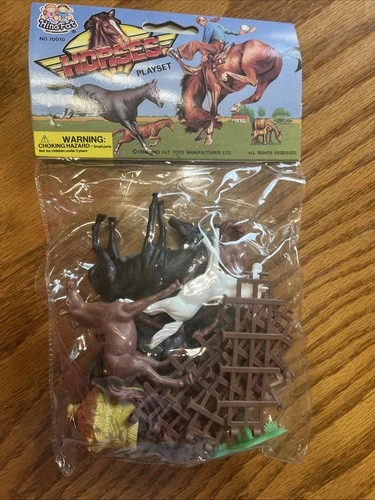 Hing Fat Horses Playset. Vintage. 1994. Original Packaging. New Inbox