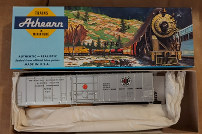 #ad #ad HO scale Athearn Northern Pacific 57Ft Reefer silver kit $8.70
