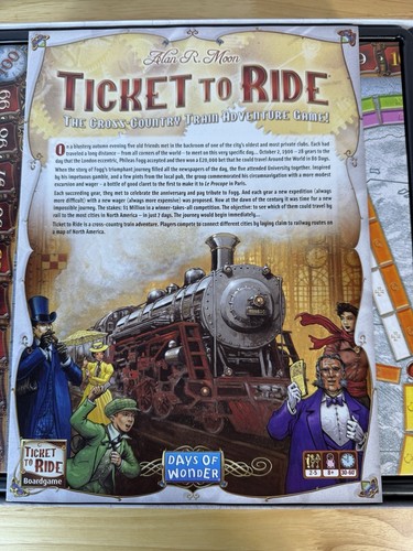 Days of Wonder Ticket To Ride by Alan R. Moon Train Adventure Board Game - Picture 6 of 6