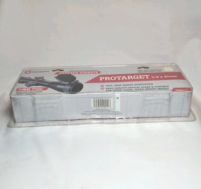 Mira para rifle Simmons SIM3940C ProTarget 3-9x40 mm - negra Foto 3 de 4