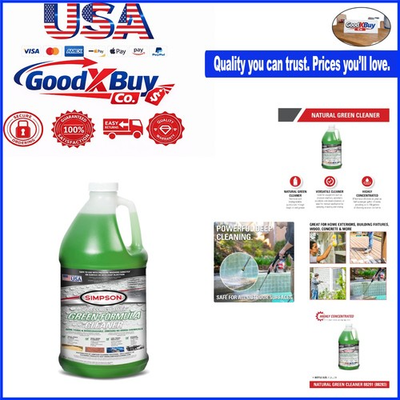 #ad Natural Multi Purpose Concentrated Cleaner for Pressure Washers 1 Gal Green $26.92