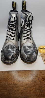 Dr Martens 1460 Custom Hand Painted Wizard Boots UK 8 Harry Hermine