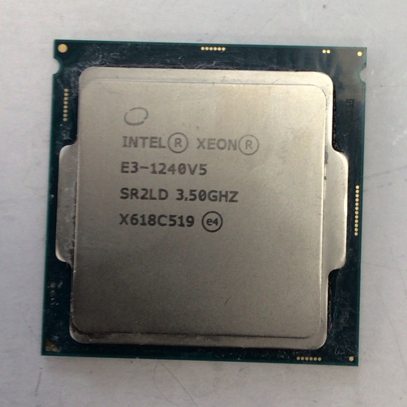 Intel Xeon E3-1240 v5 3.50GHz 4-Core LGA1151 CPU 8MB L3 1MB L2 SR2LD