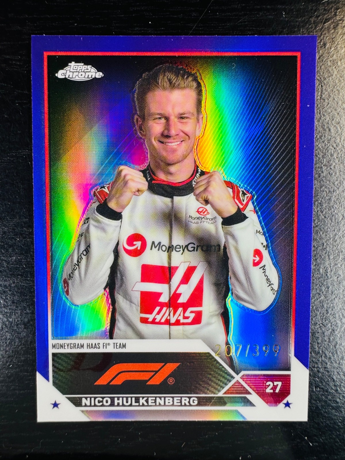 2023 Nico Hulkenberg Purple 207/399 Refractor Topps Chrome #46 Formula 1 F1
