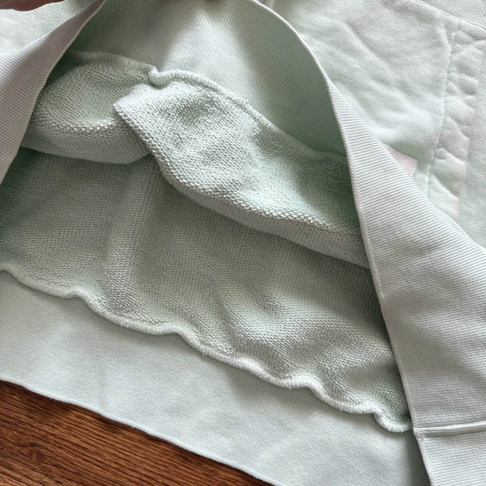 THOM BROWNE Felpa con cappuccio in jersey di cotone tinto in capo verde taglia 4