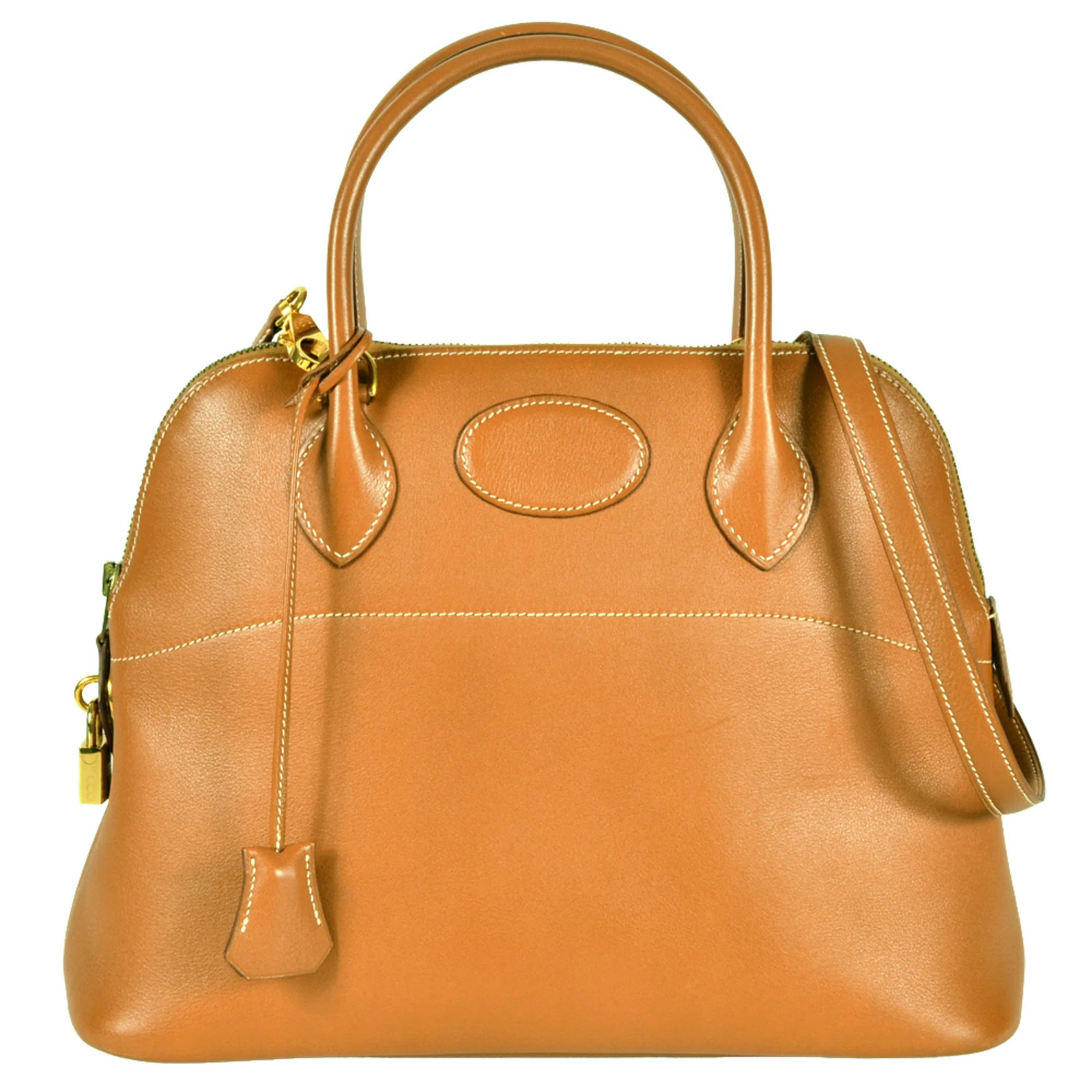 Hermes Bolide 31 handbag, Barenia, with 〇Z stamp, gold. GZl1g869