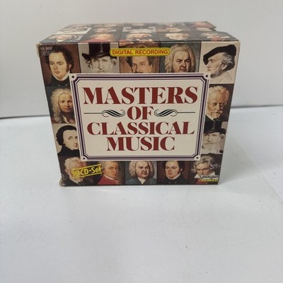 Masters of Classical Music CD Box Set of 10 Mozart Bach Beethoven Strauss Wagner
