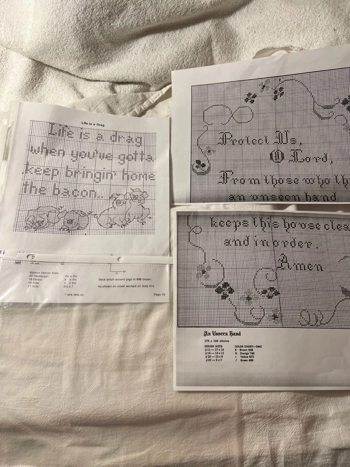 A Heavenly Pillow Cross Stitch Pattern - Image 2 of 3