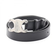 Celine Triomphe Belt Men  s 45BIE3AJG38SI Leather Classic Accessory
