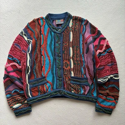 COOGI Pullover 3D Design Strick Cardigan Baumwolle Größe S Damen Geschenk aus... - Bild 1 von 4