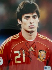 David Silva Spain signed 10x8 photo Image A RACC Trusted Seller ACGCert