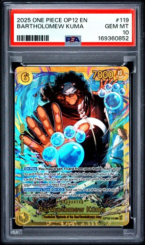 Bartholomew Kuma graded PSA 10 for sale on eBay