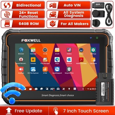FOXWELL GT60 Car Diagnostic Scanner All System Bidirectional OBD2 Tool TPMS SAS