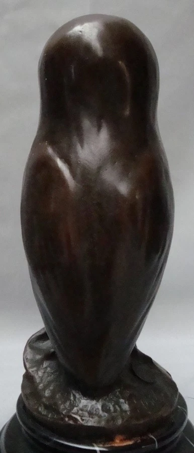 Statue Sculpture Chouette Hibou Oiseau Animalier Style Art Deco Style Art Nouvea - Photo 4/4