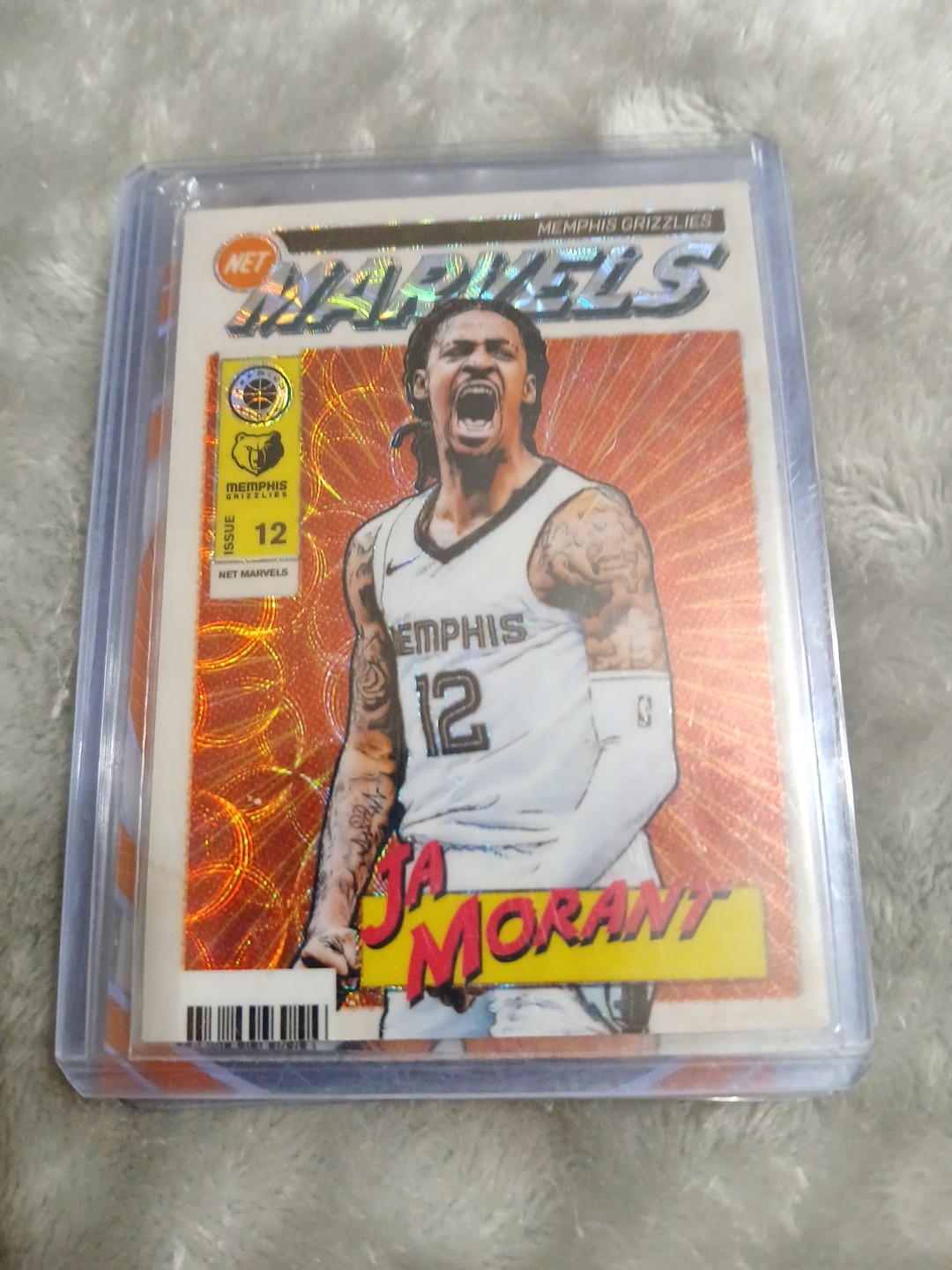 Ja Morant 2023 Hoops Premium Stock #19 Retro Net Marvels