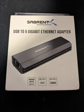 Sabrent NT-SS5G USB-C/USB-A To 5 gigabit Ethernet Adapter USB 3.0/3.1