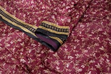 Vintage Silk Saree for Crafting, Sewing, Quilting, Upcycled Projects SS3217