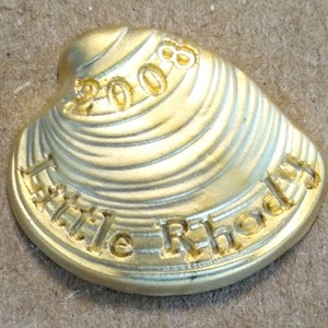 Little Rhody 2008 Quahog Geocoin - AE 60 M.G. - Activated, Adoptable - TB2BENE