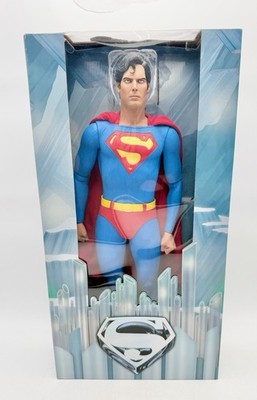 NECA REEL TOYS SUPERMAN THE MOVIE 18'' CHRISTOPHER REEVE FIGURE WITH BOX RARE