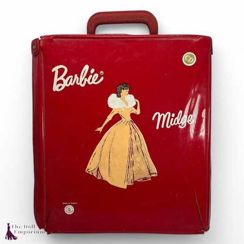Barbie Vintage 1960s - French Red Case, Damaged - Picture 1 of 9