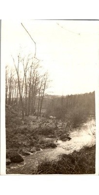 Campton NH Rion Stream Gelatin Silver Postcard 1908 Auntie has gone up country