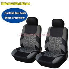 Car Truck For Toyota Front Side Full Seat Cover Gray Cloth Car 2-Sits Protector