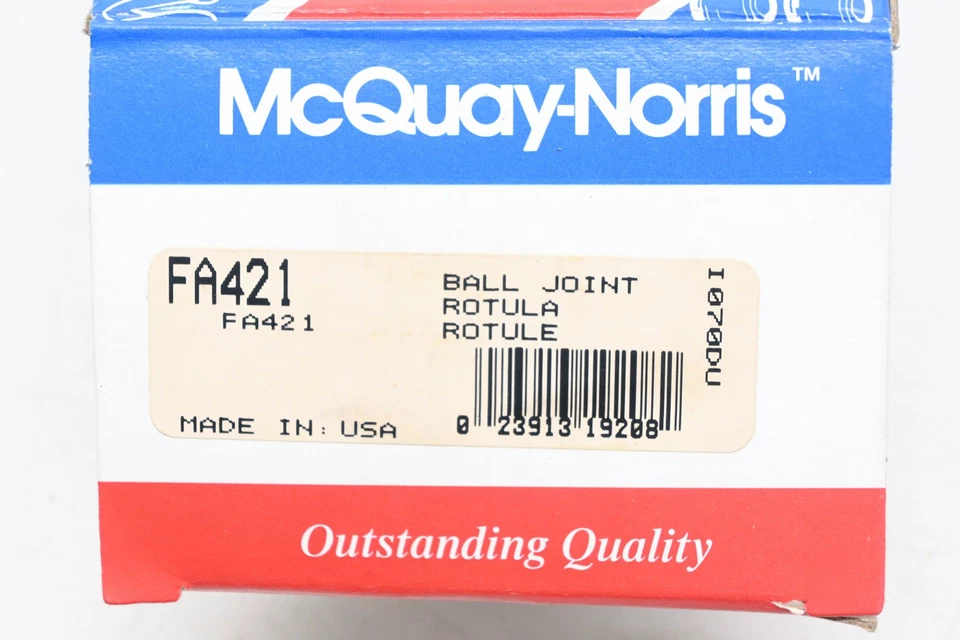 Kit de rótula de suspensión McQuay-Norris FA421 NUEVO EN STOCK Foto 3 de 3