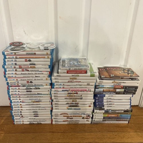 Huge Video Game Lot Xbox Nintendo Playstation PSP DS Wii U PS2 3 Gamecube 72game