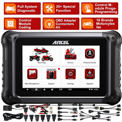 Ancel MT700 Motorcycle Diagnostic Scanner Fit For Harley Davidson Ducati BMW KTM