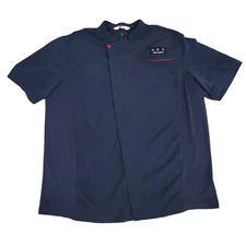 Oobe Chic Fil A Employee Work Shirt Chefs Coat Full Zip Size 3XL